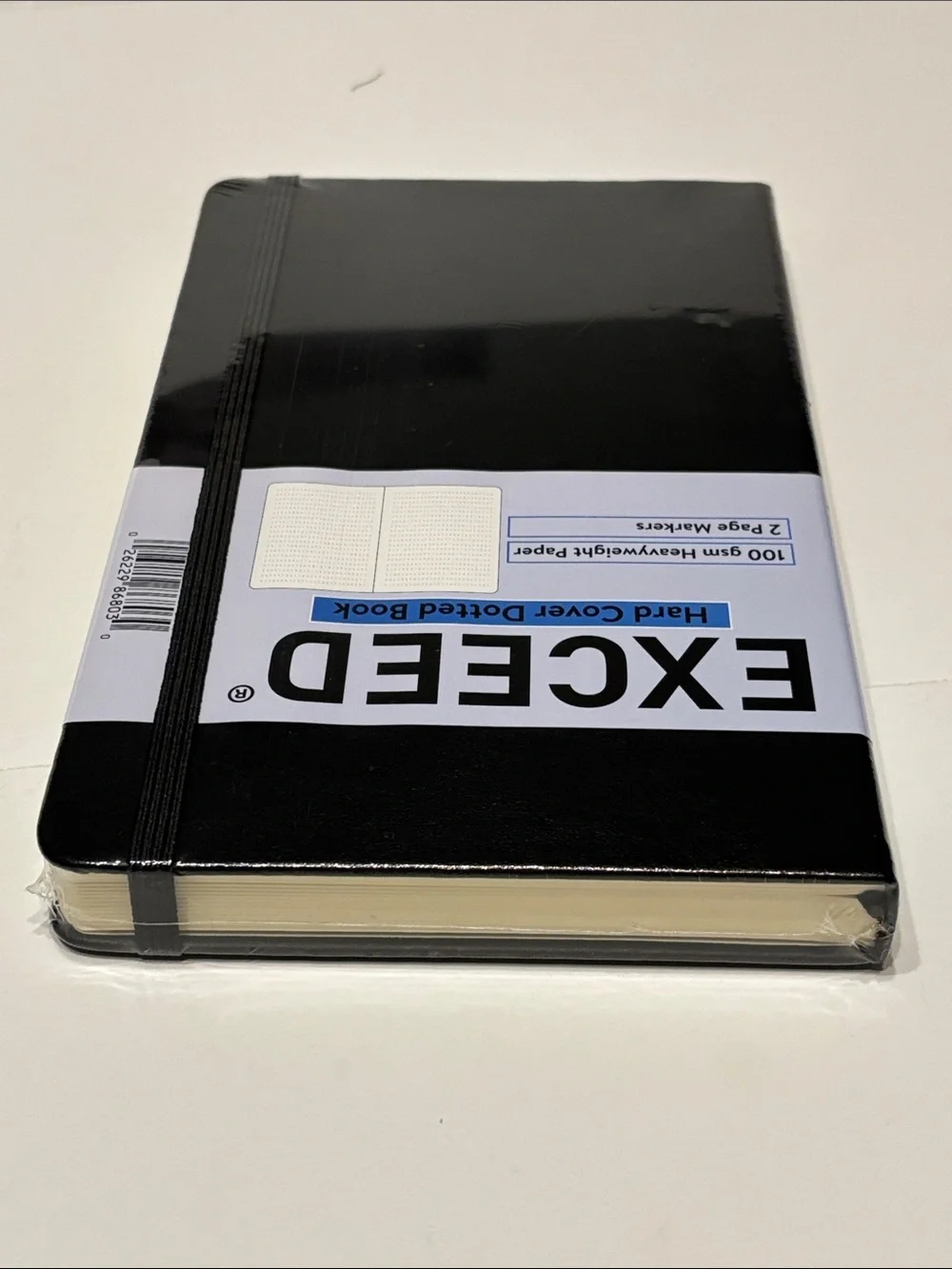 Exceed Black Hard Cover Dotted Notebook Journal